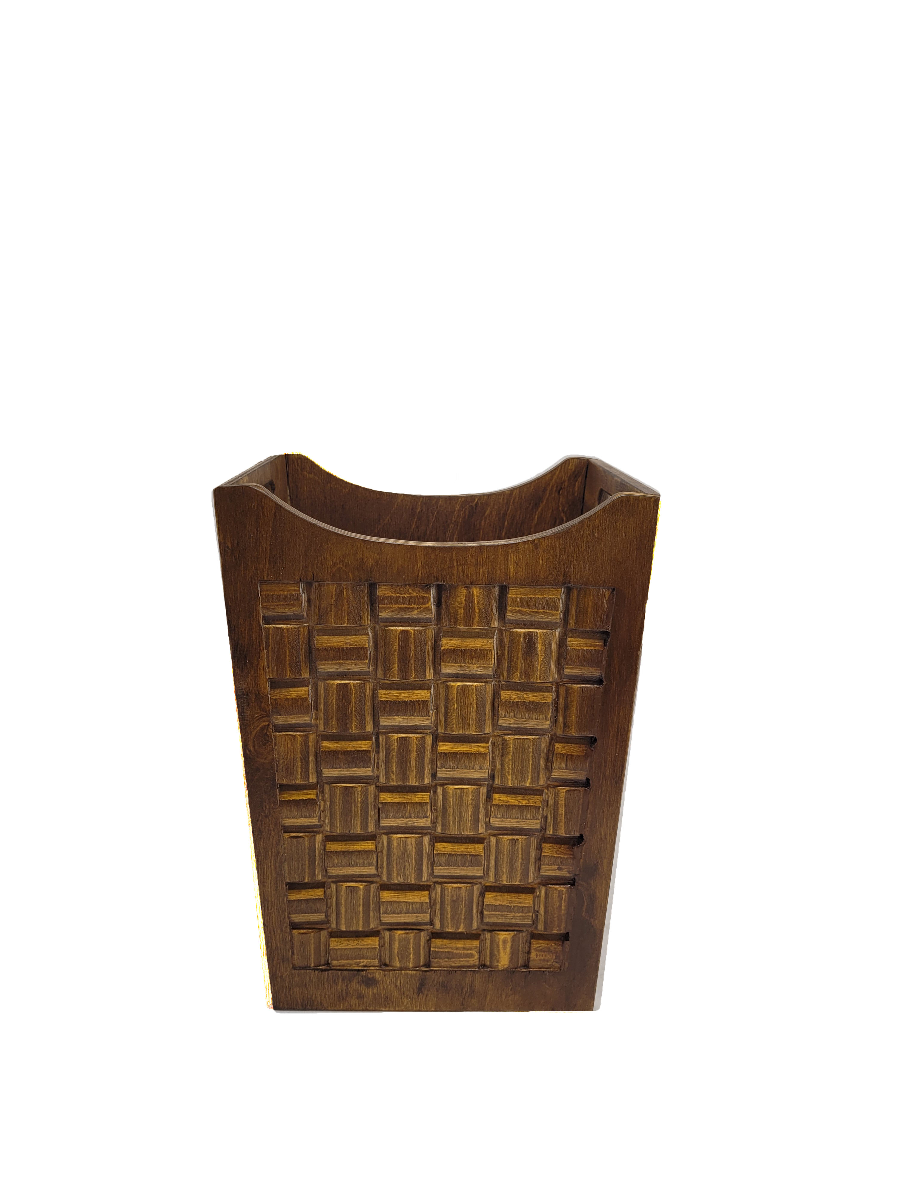 سطل چوبی طرح مربع